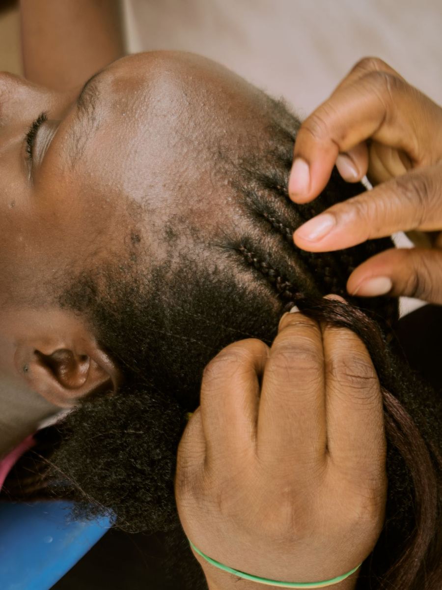 Braiding in progress
